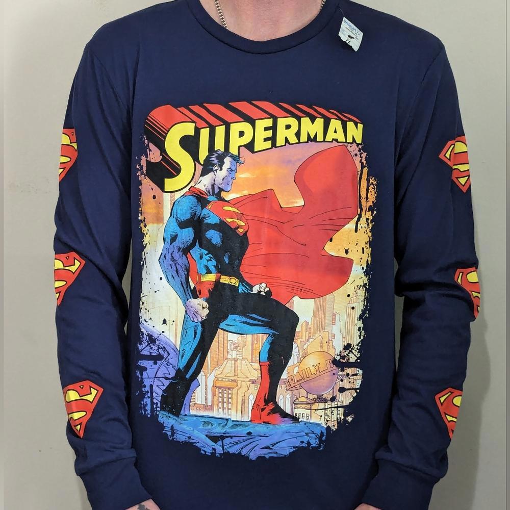 Men's Long sleeve Superman Tee